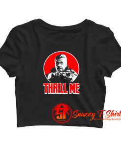 Night Of The Creeps Thrill Me Zombie Sci Fi Horror Film Alien Crop Top Shirt