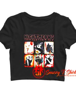 Nightmeows Crop Top Shirt