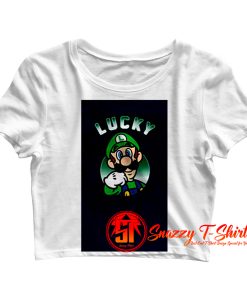 Nintendo Super Mario Lucky Luigi Crop Top Shirt