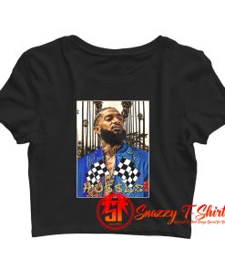 Nipsey Hussle Hip Hop Urban 90s Style Crop Top Shirt