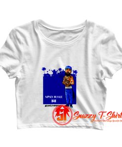 Nipsey Hussle Rapper Caricature Crop Top Shirt