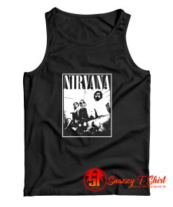 Nirvana Kurt Cobain Dave Grohl Group Photo Tank Top
