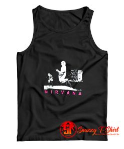 Nirvana Pink Logo Live Stage Pic Tank Top