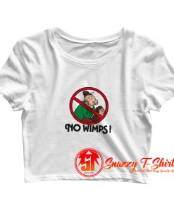 No Whimps Vintage Crop Top Shirt