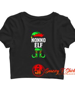 Nonno Elf Costume Christmas Crop Top Shirt