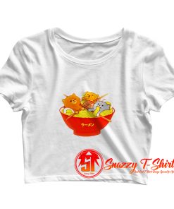 Noodle Cats kawaii Crop Top Shirt