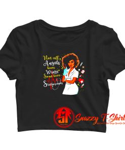 Not All Angels Have Wings Some Have Stethoscopes Crop Top Shirt