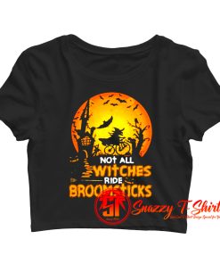 Not All Witches Pumpkins Crop Top Shirt