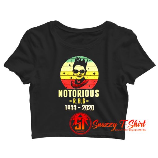 Notorious Rbg Rip Crop Top Shirt