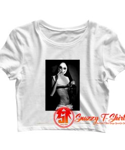 Nun Smoking Drinking Crop Top Shirt