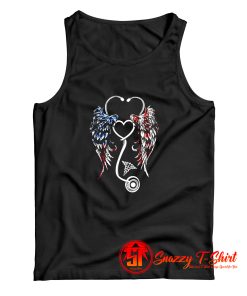 Nurse Wings American Flag Tank Top