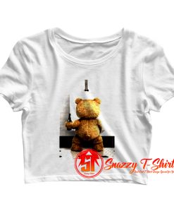ORSO BEAR BEER BIANCO THE HAPPINESS Crop Top Shirt