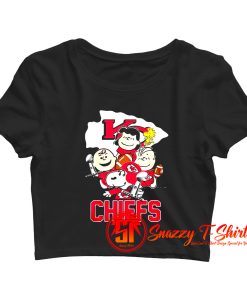 Official Kansas City Chiefs Peanuts Crop Top Shirt