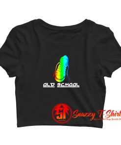 Old School Vintage Sneakers Crop Top Shirt