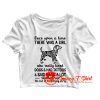 Once Upon A Time Where Was A Girl Crop Top Shirt