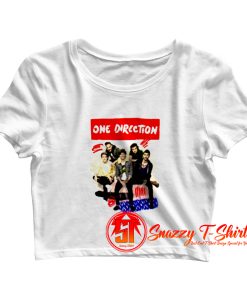 One Direction Scribble Crop Top Shirt