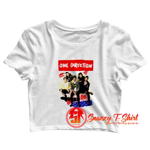 One Direction Scribble Crop Top Shirt