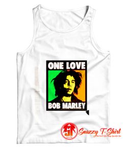 One Love Bob Marley Graphic Poster Tank Top