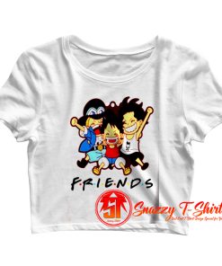 One Piece Characters Friends Crop Top Shirt