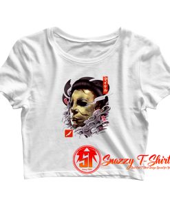 Oni Slasher Mask Crop Top Shirt