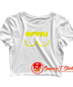 Oppai Graphic Lines Crop Top Shirt