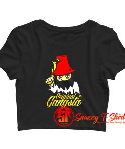 Original Gangsta With Gun Crop Top Shirt