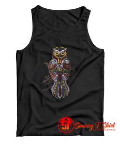Owl Shirt Awesome Brocade Owl Tank Top