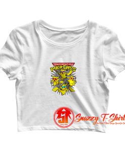 PIKACHU NINJA TURTLE Kidss Crop Top Shirt