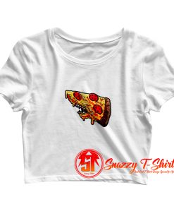 PIZZA SHARK Crop Top Shirt