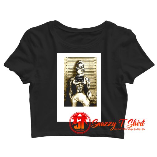 POPEYE TATTOO MUGSHOT POSTER Crop Top Shirt