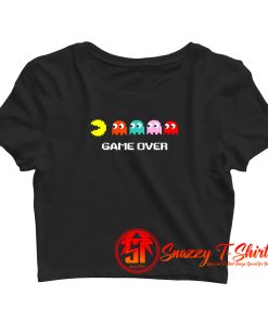Pacman Game Over Crop Top Shirt