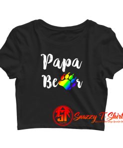 Papa Bear Crop Top Shirt