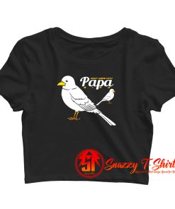 Papa Bird Lover Crop Top Shirt