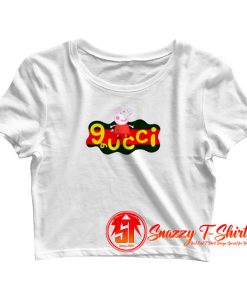Parody Peppa Pig X Gucci Logo Crop Top Shirt