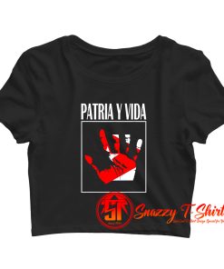 Patria Y Vida Crop Top Shirt