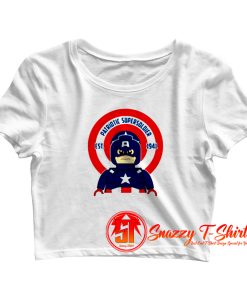 Patriotic Supersoldier Crop Top Shirt