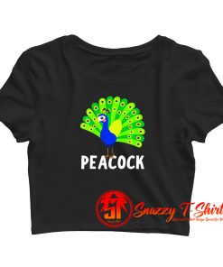 Peacock Crop Top Shirt