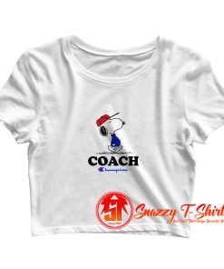 Peanuts Snoopy Coach Champion Crop Top Shirt