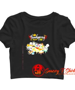 Peanuts thanksgiving Halloween Crop Top Shirt
