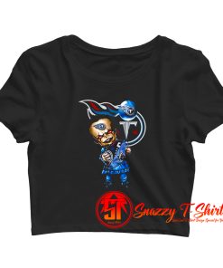 Pennywise hugging Tennessee Titans Crop Top Shirt