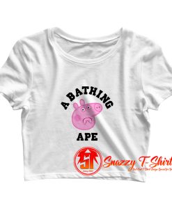 Peppa Bape Crop Top Shirt