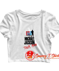 Pepsi Michael Jackson Tour 1988 Crop Top Shirt