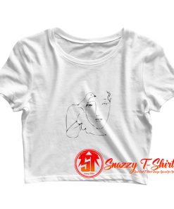 Picasso Inspired Line Art Crop Top Shirt