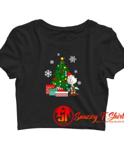 Pig Pen Peanuts Around The Christmas Tree Crop Top Shirt
