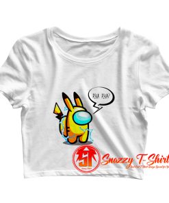 Pikachu Impostor Funny Gaming Crop Top Shirt