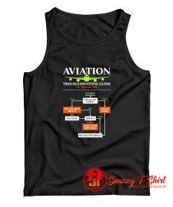 Pilot Airplane Aviation Troubleshooting Guide Tank Top