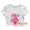 Pink As Fuck Graohic Crop Top Shirt