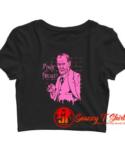 Pink Freud Crop Top Shirt