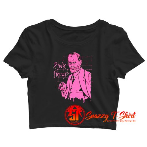 Pink Freud Crop Top Shirt