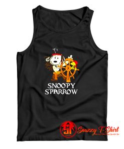 Pirates Of The Caribbean Captain Snoopy Sparrow Tank Top